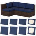8Pcs Outdoor Cushion Covers, Stretch Patio Furniture Couch Chair Slipcovers