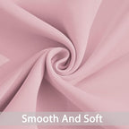 Yakamok Blackout Curtains Room Darkening Thermal Insulated Window Panels,Solid Grommet Top Drapes for Bedroom(52x63 Inch, Pink, 2 Panels)