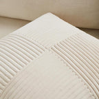 Fancy Homi 2 Packs Cream Lumbar Decorative Throw Pillow Covers 16x32 Inch for Living Room Couch Bed Sofa, Rustic Farmhouse Boho Home Decor, Soft Striped Corduroy Rectangle Accent Cushion Case 40x80 cm