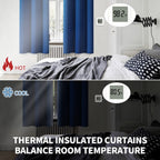 BGment Royal Blue Blackout Curtains for Bedroom 63 Inch Long - 2 Panels