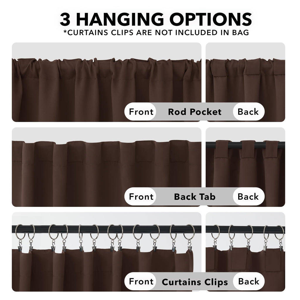 Deconovo Blackout Curtains for Bedroom, Living Room Curtains 84 Inches Long