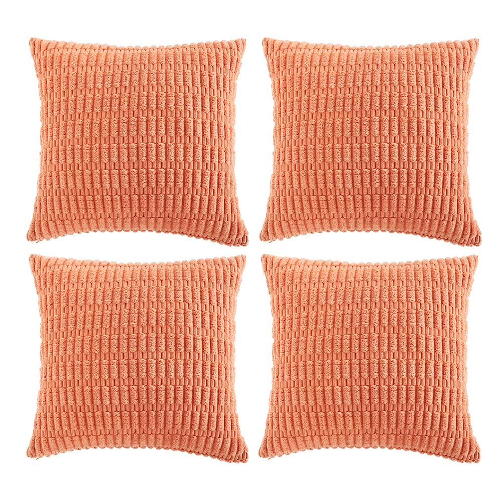 Fancy Homi 4 Packs Decorative Throw Pillow Covers for Living Room Couch Bed, Modern Farmhouse Boho Home Décor Accent Cushion Case, 26" x 26", Neutral