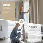 Joydeco Linen Blackout Curtains for Bedroom - 100% Light Blocking 1 Panels, Linen Drapes 70" W x 96" L, Thermal Insulated Room Darkening Curtains for Living Room, Rod Pocket & Back Tabs