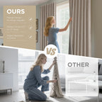 Joydeco Linen Blackout Curtains for Bedroom - 100% Light Blocking 1 Panels, Linen Drapes 100" W x 108" L, Thermal Insulated Room Darkening Curtains for Living Room, Rod Pocket & Back Tabs
