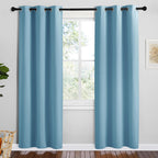 NICETOWN Navy Blackout Curtains for Kid's Room 42" Wide x 78" Long 2 Panels