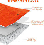 Shag Area Rugs for Bedroom Living Room,Orange 4X6 Ultra Soft Fluffy Area Rugs for Dorm, Indoor Carpet Nursery Rugs for Kids Room Home Halloween Decor