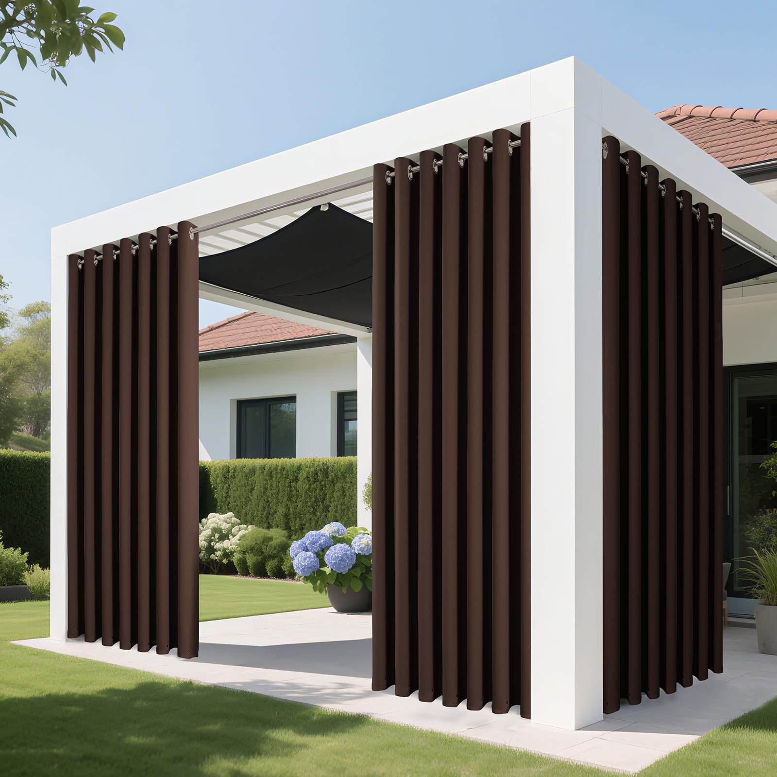 Joydeco Blackout Patio Sliding Door Curtains, Privacy Room Divider Curtains
