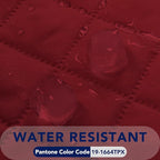 PureFit Reversible Quilted Sofa Cover, Water Resistant Slipcover Furniture Protector, Washable Couch Cover with Non Slip and Elastic Straps for Kids, Dogs, Pets (Small Recliner, Red/Ivory)