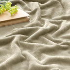 BEDELITE Fleece Blanket Twin Size Oat Linen Throw Blankets for Couch & Bed, Luxury Plush Cozy Fuzzy Blanket 60x80 inches, Super Soft Warm Lightweight Throw Blanket for Travel Camping