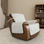 Easy-Going Reversible Couch Cover, Oversized Recliner, Ivory/Ivory