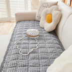 Couch Cover for Dogs Washable, Fuzzy Pet Couch Covers for 3 Cushion Sofa Pet Friendly, Non Slip Sofa Cover (Light Blue-Grey, 27.6" x 82.7"/70 x 210cm)