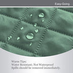 Easy-Going Oversized Chair Sofa Slipcover Reversible Sofa Cover Water Resistant Couch Cover Furniture Protector Cover with Elastic Straps for Pets Dog (Oversized Chair, Cyan/Ivory)