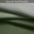 SimpleHome Ombre Room Darkening Curtains for Living Room, Light Blocking Sage Green to Grey White Thick Thermal Insulated Grommet Window Curtains Drapes for Bedroom, 2 Panels, 52x63 inches Length