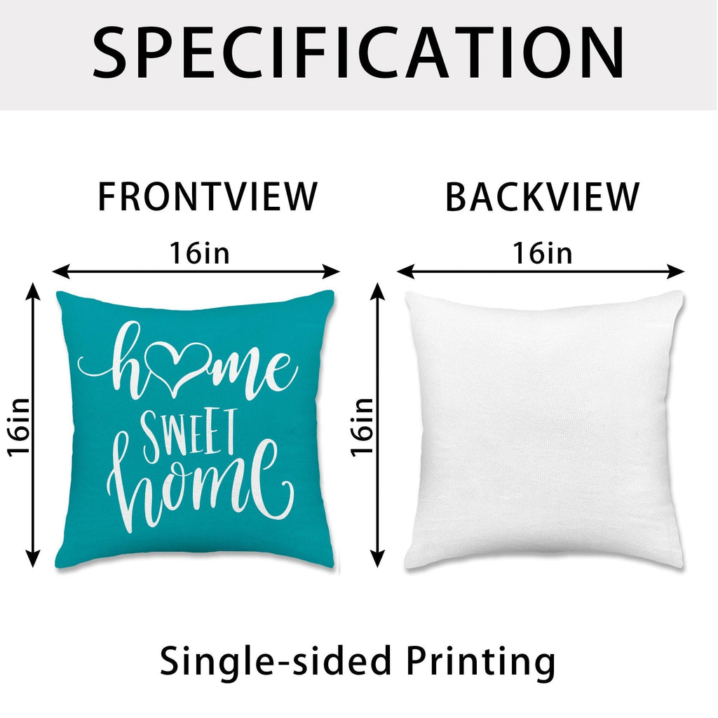 Hexagram Geometric Teal Pillow Covers 16x16, Decorative Pillow Covers