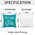 Hexagram Geometric Teal Pillow Covers 16x16, Decorative Pillow Covers