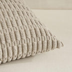 Fancy Homi 4 Packs Taupe Decorative Throw Pillow Covers 20x20 Inch for Living Room Couch Bed Sofa, Modern Farmhouse Boho Home Decor, Soft Plush Corduroy Square Cute Accent Cushion Case 50x50 cm