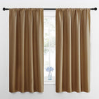 NICETOWN Gold Brown Blackout Curtains Panels for Window, Thermal Insulated Rod Pocket Blackout Drapes/Draperies for Living Room (2 Panels, W42 x L63 inches)