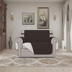 Easy-Going Reversible Couch Cover, Oversized Chair, Chocolate/Ivory