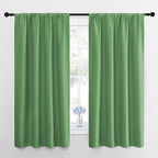NICETOWN Bedroom Curtains Blackout Draperies, Froest Green, 1 Pair, 34-inch W x 63-inch L, Home Decorations Thermal Insulated Solid Pole Top Blackout Drapes for Living Room