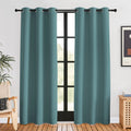 NICETOWN Modern Blackout Curtains Noise Reducing, Greyish Blue, 2 Panels, W42 x L80 -Inch, Thermal Insulated and Privacy Room Darkening Drape Panels for Boy's Guest Room Door Window
