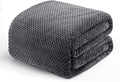 Exclusivo Mezcla Soft Waffle Fleece Bed Blanket Twin XL Size, Gray