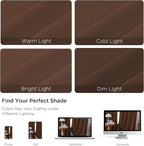CUCRAF Custom Blackout Curtains for Bedroom Living Room, Rod Pocket Room Darkening Curtain Thermal Insulated Light Blocking Window Drapes 1 Panel (Custom Size, Brown)