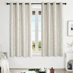 Deconovo Living Room Curtains 63 Inches Long, Blackout Curtains for Bedroom