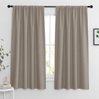 RYB HOME Extra Wide Blackout Curtains for Bedroom Living Room 63 inch Long