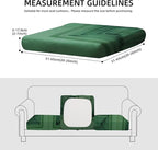 Outdoor Cushion Covers Set,8PCS Patio Furniture Couch Seat Slipcovers, Replacement for Sofa Sectional Chair(Cover，Only)