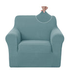 U-NICE HOME Stretch Recliner Chair Cover Armchair Slipcover, Light Blue