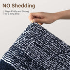 70x24 Long Bathroom Rugs Washable Non Slip, Dark Blue Bath Mat for Bathroom Floor Tub, Soft Absorbent Quick Dry Mats for Shower, Bathtub,Home Decor