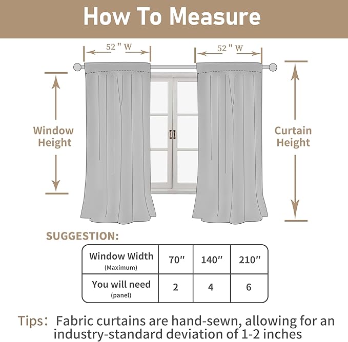 LAMIT Linen Curtains 108 Inches Long for Living Room, Semi Sheer Panels