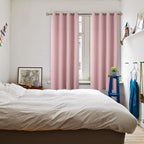 BGment Pink Room Darkening Curtains 72 Inch for Bedroom - 2 Panels