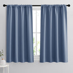 RYB HOME Blackout Curtains for Bedroom Living Room Nursery 63 inches Long