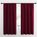 NICETOWN Blackout Curtains for Bedroom, Blackout Curtain Panels, Wine Red, 1 Pair, 42 by 45-inch, Window Treatment Energy Saving Thermal Insulated Solid Rod Pocket Blackout Drapes/Draperies