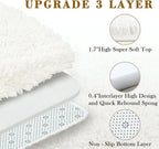 Super Soft Circle Rugs for Girls Princess Castle Toddlers Play Tent 6 Diameter Circular Area Rugs for Kids Bedroom Baby Room Decor Round Shag Playhouse Carpets(Φ6, Cream)