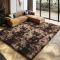 10x14 Large Area Rugs for Living Room Bedroom,Big Shag Rug for Bedroom Dorm,Soft Fluffy Indoor Carpet Nursery Rugs for Kids Girls Room Home Decor (Mottling Brown, 10X14 Feet)