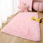 Chicrug Soft Runner Rug for Bedroom Living Room Plush Fluffy Rugs 2x4 Feet, Shag Furry Runner Rug Carpet Non Shedding for Nursery Children Kids Girls Room Home Decorative, Pink