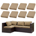 SUKAIKEQA 8PCS Patio Cushion Covers.Patio Furniture Couch SeatSlipcovers