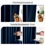 CUCRAF Navy Blue Blackout Curtains 84 inch Length 2 Panels Set, Rod Pocket Room Darkening Drapes for Bedroom Living Room, Insulated Thermal Light Blocking Window Curtain (W52 x L84 Inch)