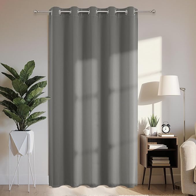 Joydeco Blackout Patio Sliding Door Curtains, Privacy Room Divider Curtains