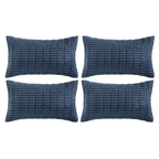Fancy Homi 4 Packs Decorative Throw Pillow Covers for Living Room Couch Bed, Modern Farmhouse Boho Home Décor Accent Cushion Case, 20" x 12", Neutral