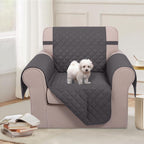U-NICE HOME Reversible Oversized 28''Chair Covers, Dark Grey