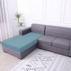 hyha Waterproof Sectional Couch Covers, Non Slip Sofa Couch Cushion Covers L Shape, Thick Stretch Jacquard Fabric, Washable Sofa Slipcovers with Elastic Bottom (1 Piece for Chaise XL, Lake Blue)
