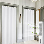 RYB HOME Curtains for Bedroom 84 inches Long 2 Panels Set, Privacy Thermal Insultaed Sunlignt Heat Blocking Drapes for Nursery Rental Room, Width 42 by Length 84, Pure White
