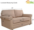 Easy-Going Stretch Loveseat Couch Covers Washable ASH Rose