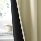 RYB HOME 100% Blackout Short Curtains for Small Window, Thermal Insulated