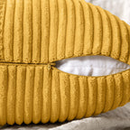 MIULEE Mustard Yellow Decorative Throw Pillow Covers for Couch 18x18 Inch