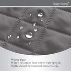 Easy-Going Recliner Chair Slipcover Reversible Sofa Cover Water Resistant Couch Cover Furniture Protector with Elastic Straps for Pets Dog (Recliner 22 inch, Gray/Light Gray)
