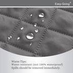Easy-Going Recliner Chair Slipcover Reversible Sofa Cover Water Resistant Couch Cover Furniture Protector with Elastic Straps for Pets Dog (Recliner 22 inch, Gray/Ivory)